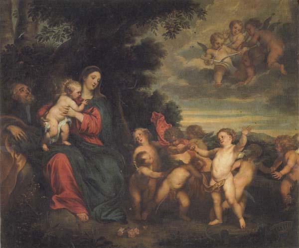 Anthony Van Dyck The Rest on the Flight into Egypt oil painting image